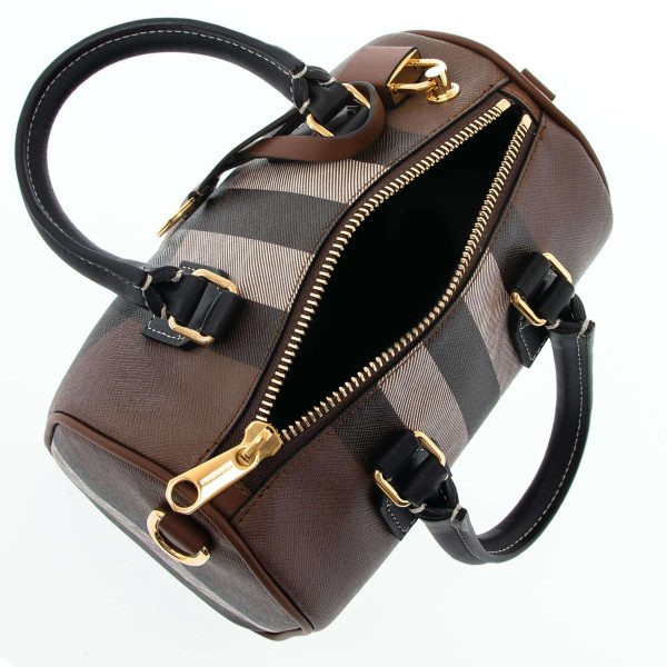 bag0890 06 Burberry Leather Shoulder Bag Brown