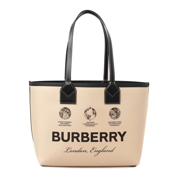 bag0895 02 Burberry Leather Tote Bag Beige