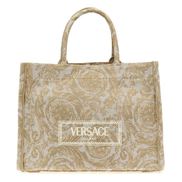 beca9c036718c27 ju 1 Versace Athena Barocco Beige Bag Shopping Tote