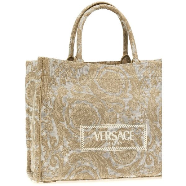 beca9c036718c27 ju 3 Versace Athena Barocco Beige Bag Shopping Tote