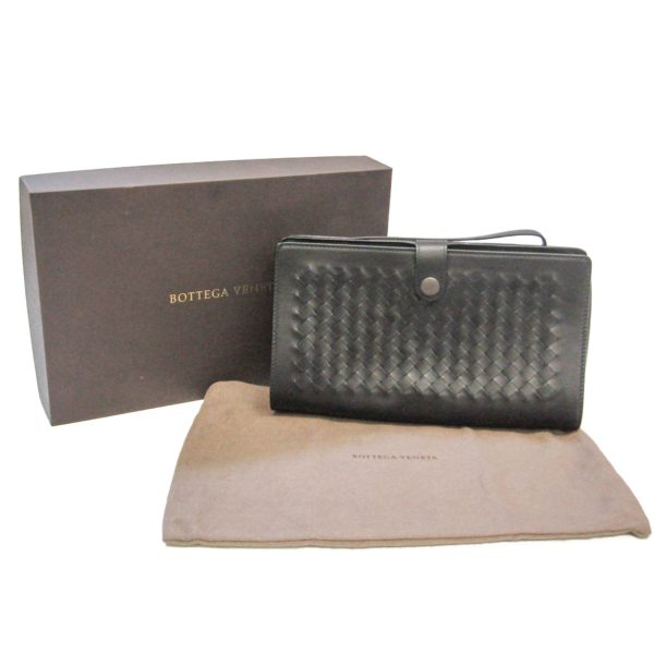 bf566669 15 Bottega Veneta Intrecciato Leggerro Leather Clutch Bag Black