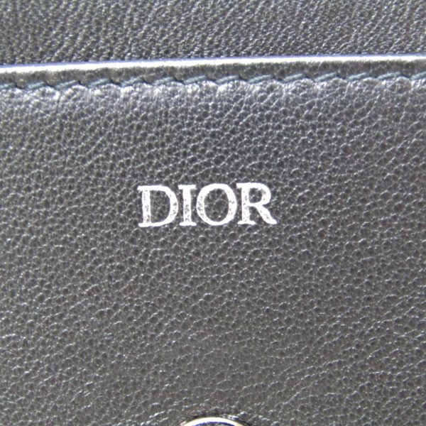 bf573637 9 Christian Dior Leather Business Card Holder Black