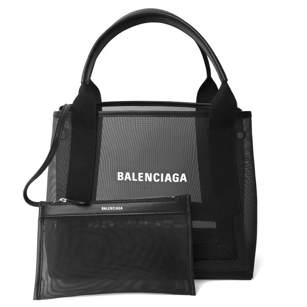 bl3399332aaed1090 7 Balenciaga Navy Hippo Tote Bag Leather Black