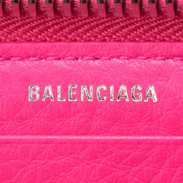 bl381226dlq0n5550 8 Balenciaga Papier Long Wallet Leather Pink