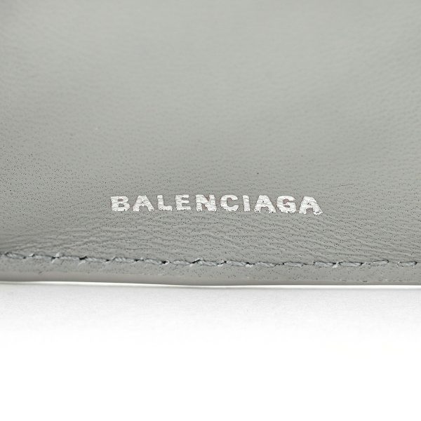 bl3914460r70n1505 9 Balenciaga Paper Trifold Wallet Leather Gray