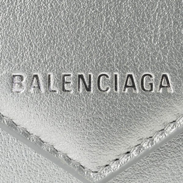 bl4992071nddn8110 7 Balenciaga Paper Long Wallet Leather Silver