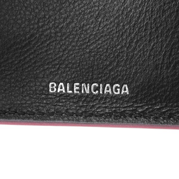 bl593813210ie5860 9 Balenciaga Cash Trifold Wallet Leather Pink