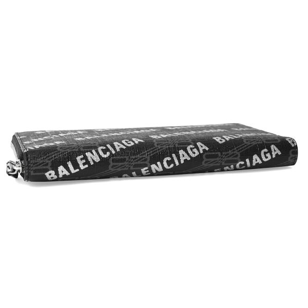 bl5943172aah01060 3 Balenciaga Signature Long Wallet Leather Black