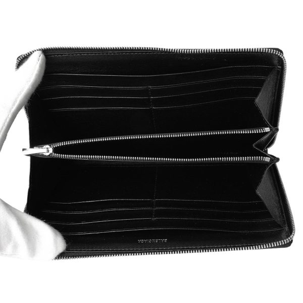 bl5943172aah01060 4 Balenciaga Signature Long Wallet Leather Black