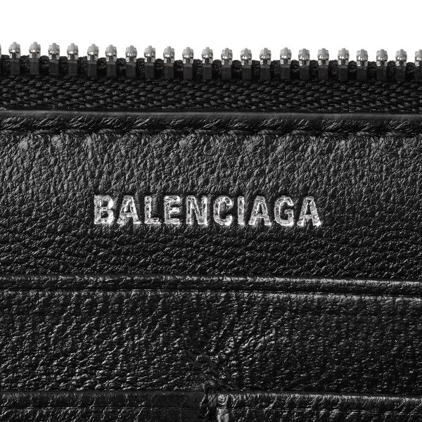 bl5943172aah01060 7 Balenciaga Signature Long Wallet Leather Black