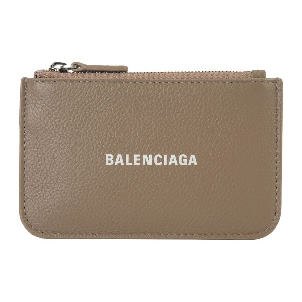 bl5943241izi31290 1 Balenciaga Cash Card Case Leather Greige