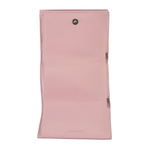 bl64010715y0y6903 4 Balenciaga Neo Classic Trifold Wallet Leather Pink