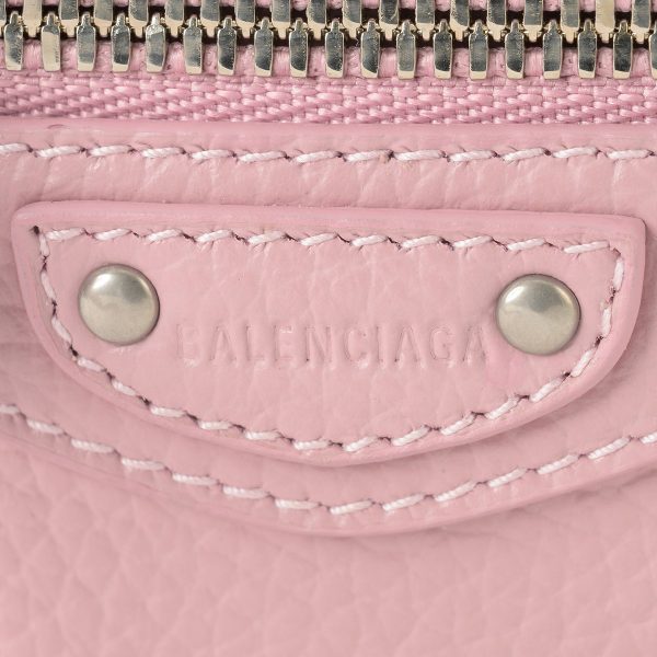 bl64010715y0y6903 8 Balenciaga Neo Classic Trifold Wallet Leather Pink