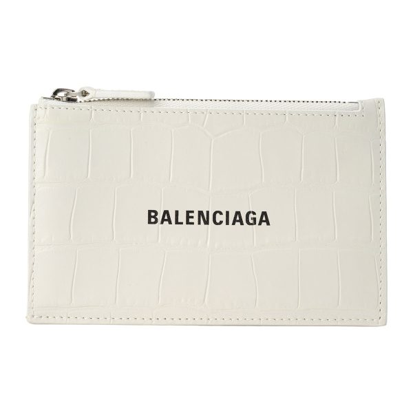 bl6405351r0p39060 1 Balenciaga Everyday Coin Case Leather White