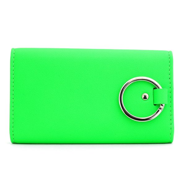 bl65011811r4n3807 2 Balenciaga Paper Key Case Leather Green