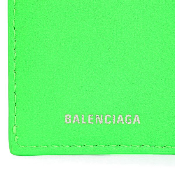 bl65011811r4n3807 9 Balenciaga Paper Key Case Leather Green