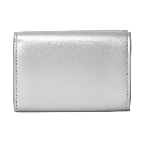 bl66403723vgy8160 2 Balenciaga Essential Trifold Wallet Leather Silver