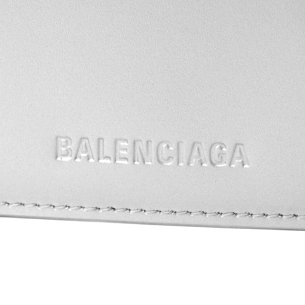 bl66403723vgy8160 8 Balenciaga Essential Trifold Wallet Leather Silver