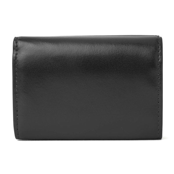 bl66403723vmy1081 2 Balenciaga Essential Trifold Wallet Leather Black