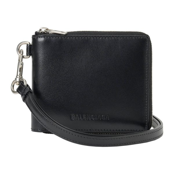 bl66404323v0y1000 1 Balenciaga Essential Bifold Wallet Leather Black