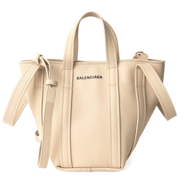 bl67279315yun9560 1 Balenciaga Everyday Tote Bag Leather Beige