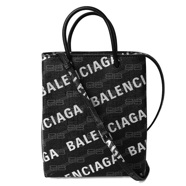 bl6938052aahz1060 2 Balenciaga Signature Tote Bag Leather Black