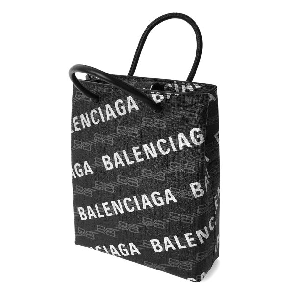 bl6938052aahz1060 4 Balenciaga Signature Tote Bag Leather Black