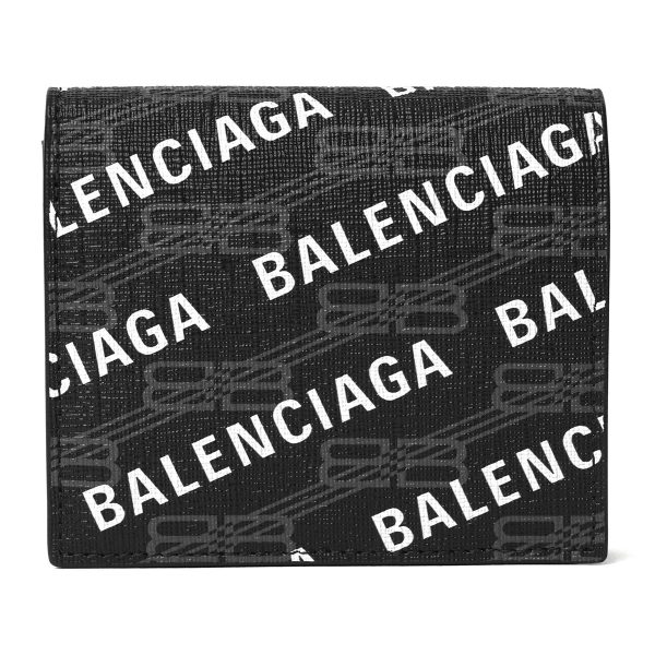 bl719702210h01060 1 Balenciaga Signature Bifold Wallet Leather Black