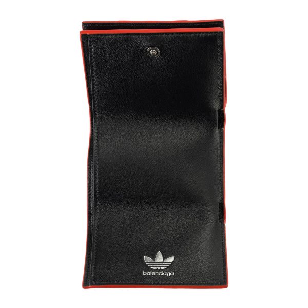 bl721893210m66591 4 Balenciaga Balenciaga X Adidas Trifold Wallet Leather Red