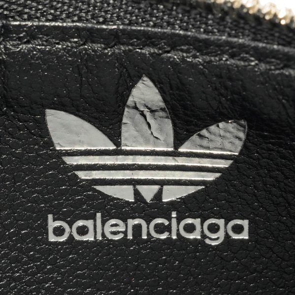 bl721894210m61091 6 Balenciaga Balenciaga X Adidas Card Case Leather Black