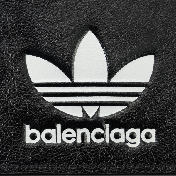 bl721894210m61091 7 Balenciaga Balenciaga X Adidas Card Case Leather Black