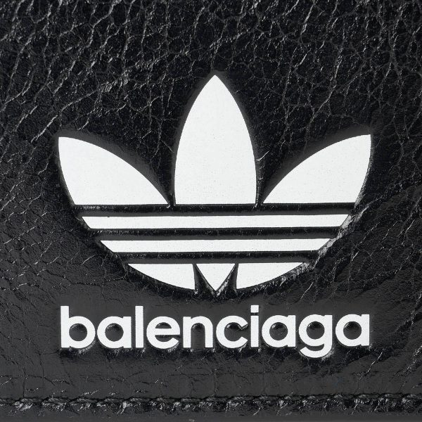 bl721896210m61091 8 Balenciaga Balenciaga X Adidas Card Case Leather Black