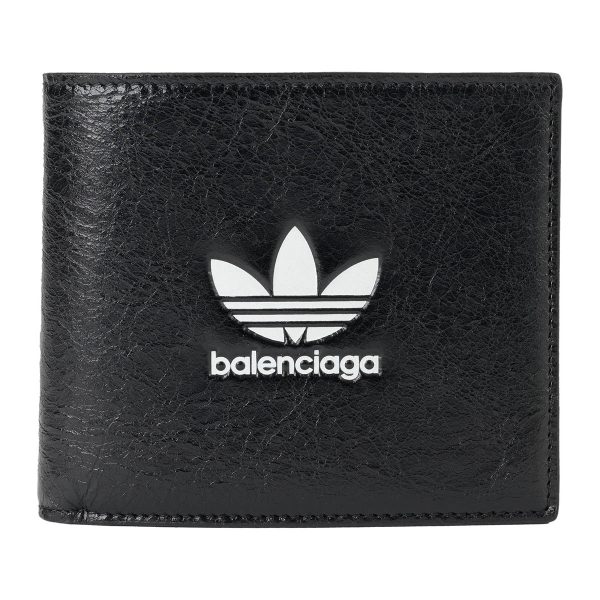 bl721898210m61091 1 Balenciaga X Adidas Bifold Wallet Leather Black