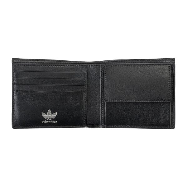 bl721898210m61091 4 Balenciaga X Adidas Bifold Wallet Leather Black