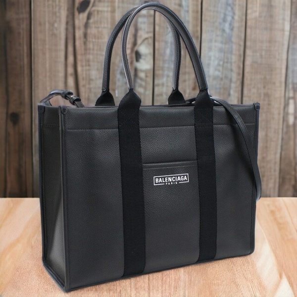 blc671400031 Balenciaga Tote Bag Calfskin Black