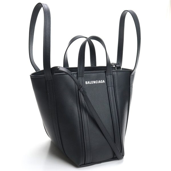 blc672791011 1 Balenciaga Leather Tote Bag Black