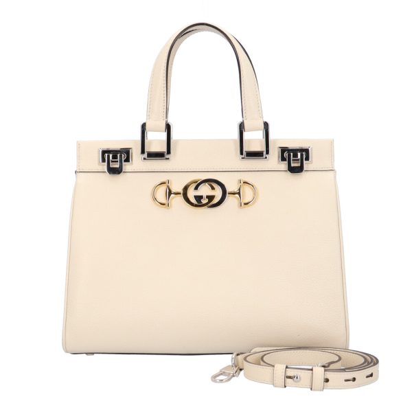 brb01870000007298 1 Gucci Zumi Small Shoulder Bag Leather 2way White