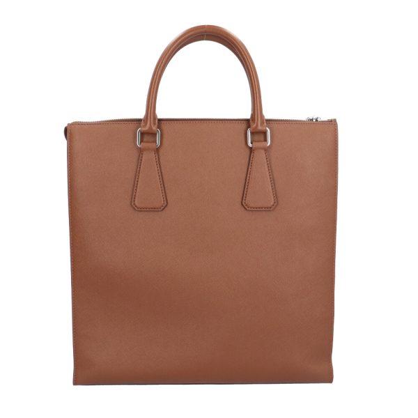 brb10000000119300 3 Prada Business Leather Tote Bag Brown