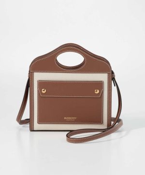 bur0000000057 Prada Shoulder Bag Nylon Leather Brown