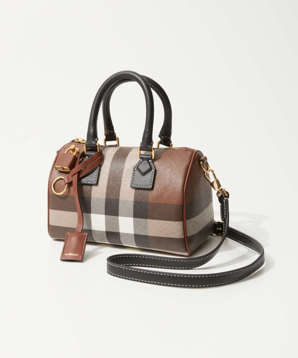 bur0000001101 1 Burberry Check Ll Mn Polyester Casual Bag Brown