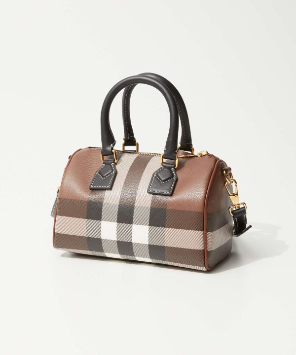 bur0000001101 2 Burberry Check Ll Mn Polyester Casual Bag Brown