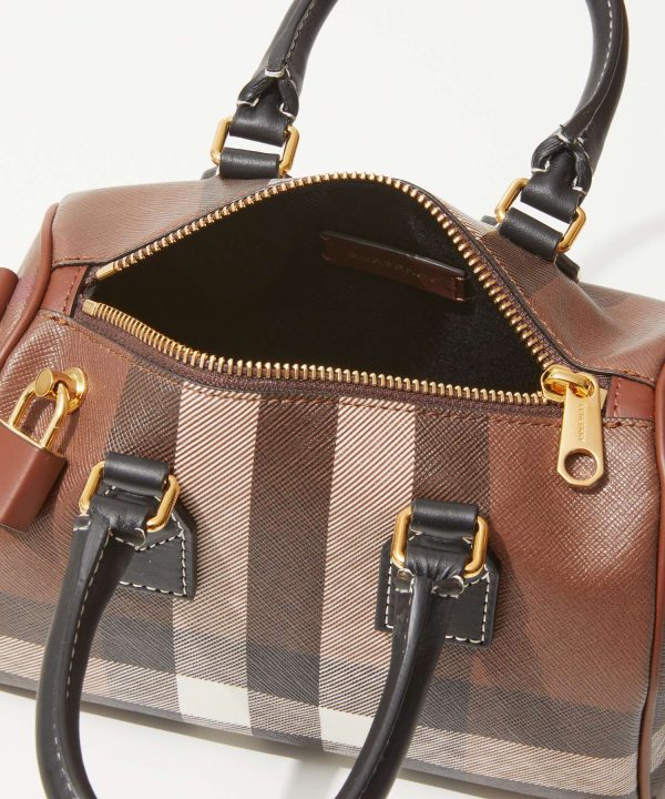 bur0000001101 8 Burberry Check Ll Mn Polyester Casual Bag Brown