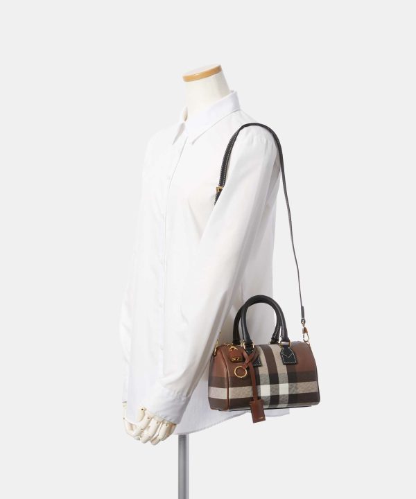 bur0000001101 9 Burberry Check Ll Mn Polyester Casual Bag Brown