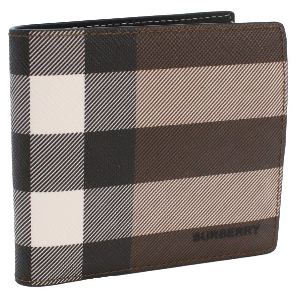 bur8052802011 1 Burberry Leather Bifold Wallet With Coin Purse Brown