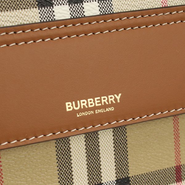 bur8066166011 2 Burberry Leather Handbag Shoulder Bag Brown