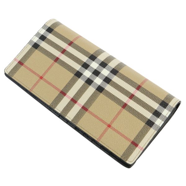 bur8069819011 4 Burberry Burberry Leather Long Wallet Archive Beige