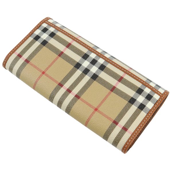 bur8070414011 4 Burberry Burberry Leather Long Wallet Archive Beige