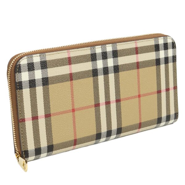 bur8070598011 1 Burberry Burberry Leather Long Wallet Brown