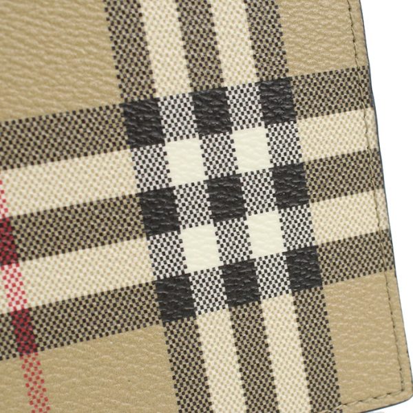 bur8084169011 2 Burberry Leather Bifold Wallet With Coin Purse Beige