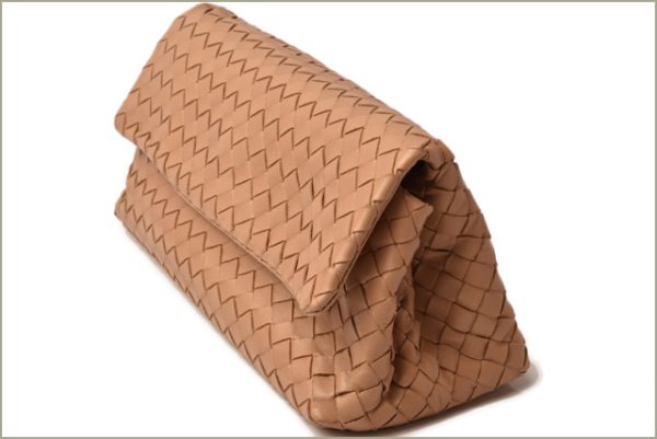 bv 18 045 4 Bottega Veneta Clutch Bag Party Bag Intrecciato Beige